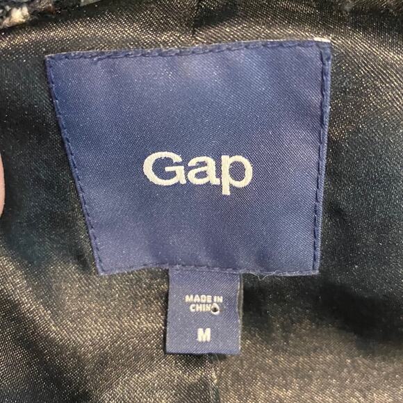 GAP Tweed Wool Blend Double Breasted Pea Coat Sz M - Picture 7 of 9